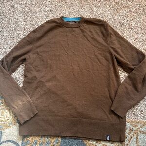 north face brown crewneck